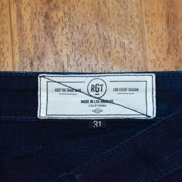 RGT Rogue Territory Strong Taper Relaxed Selvedge Denim Jeans Sz 31 - Picture 9 of 16